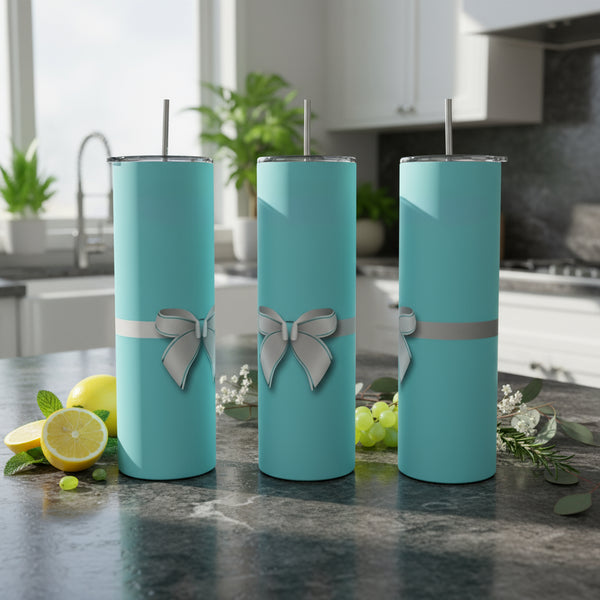Teal Bow 20oz Tumbler