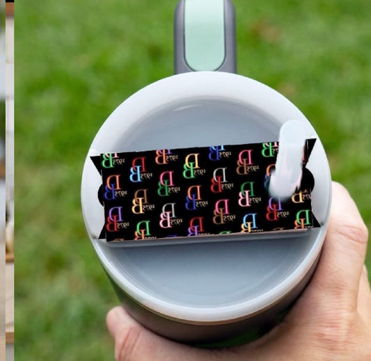 Multicolor Monogram Stanley Lid Plate/Topper