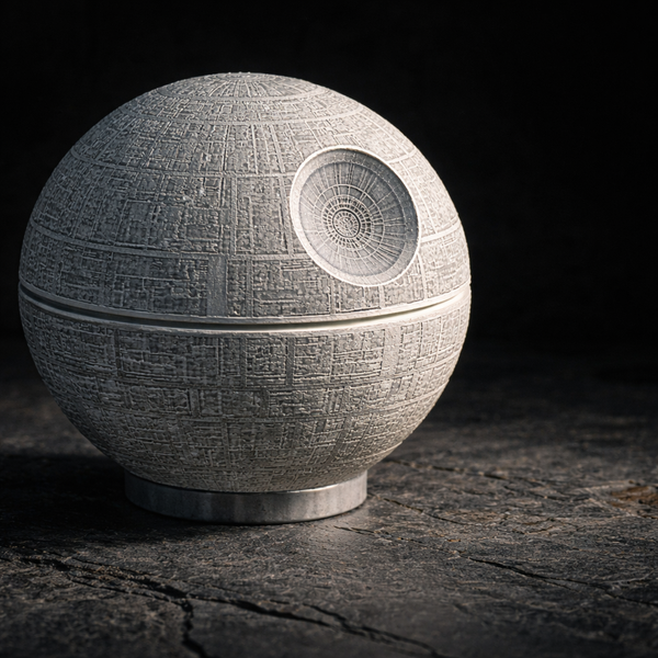 3D Printed Death Star Sphere Lamp Shade