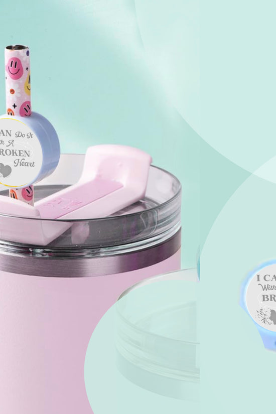 Broken Heart Straw Topper