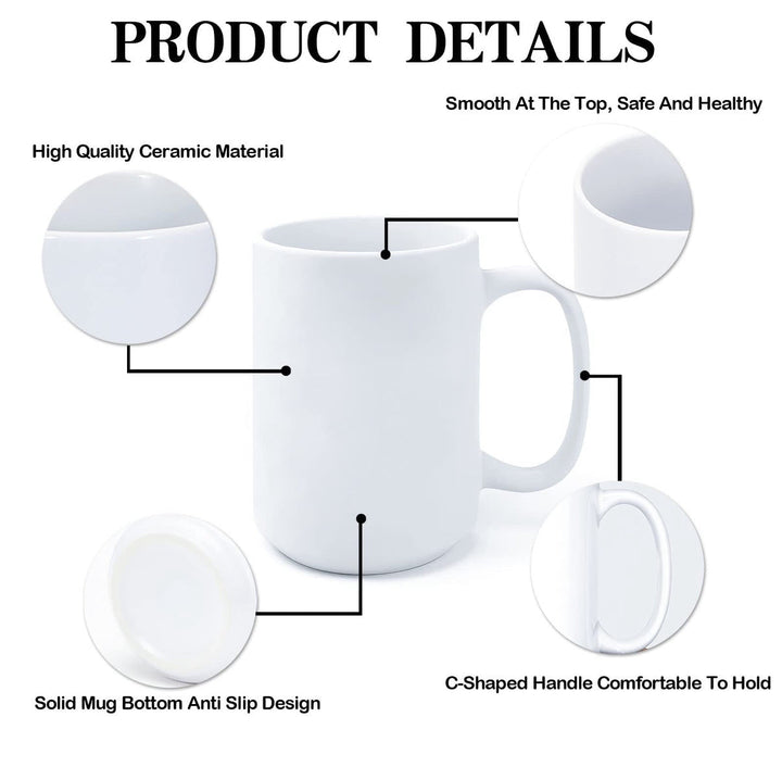 The Waiting For Halloween Ceramic Mug by Kreative Kreationz features a smooth top edge, high-quality ceramic, solid anti-slip bottom, and a comfy C-shaped handle—making it perfect for Halloween with its unique photographic design.