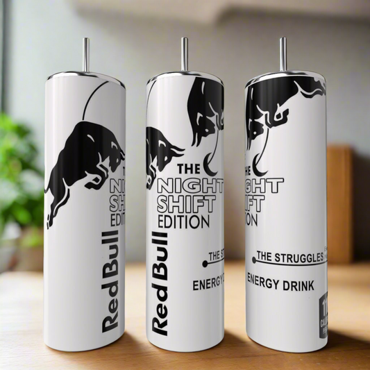 Night Shift Energetic 20oz Stainless Steel Tumbler